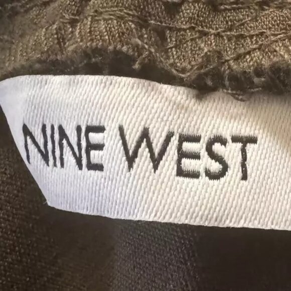 Women’s Jogger Pants Size 1X Nine West Olive Elastic Drawstring Waist - Picture 6 of 9